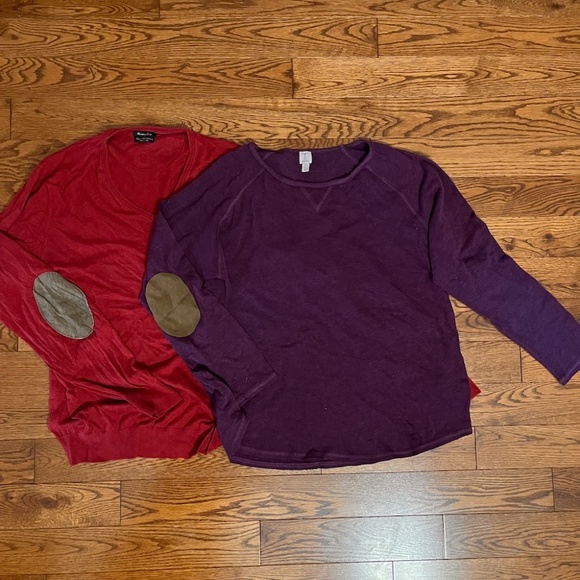 5/$25 - Lot of 2 long sleeve tee size large *read - Picture 1 of 14